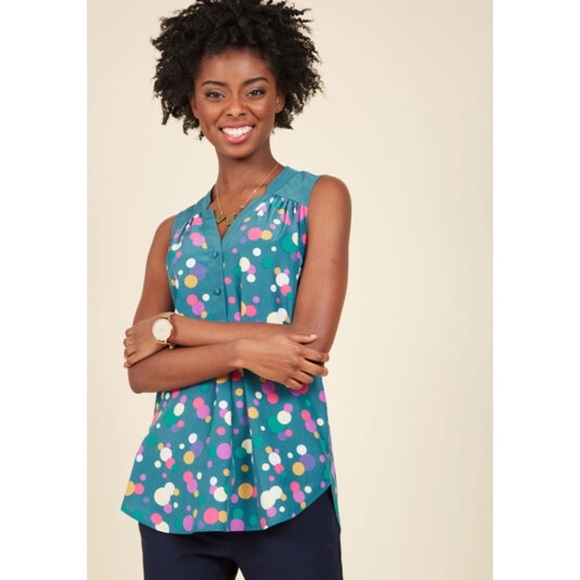 ModCloth Girl About Easton Sleeveless Tunic - Picture 1 of 7